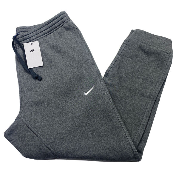 Nike Sportswear Club Fleece Tapered Joggers Charcoal Heather 826431-071 Men's XL - Picture 1 of 12